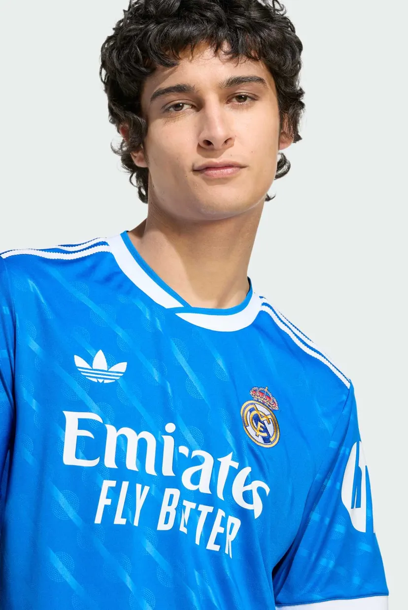 Мужская синяя футболка с узором Real Madrid 25/26 Third 4