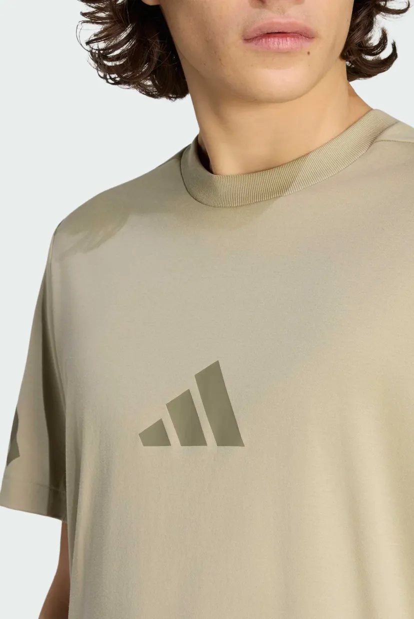 Мужская бежевая футболка adidas Z.N.E. 4