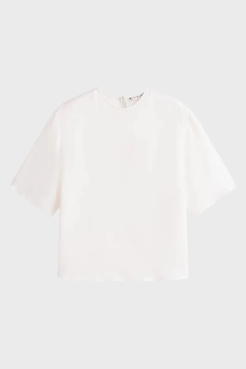 Жіночий білий топ SATEEN RELAXED 5