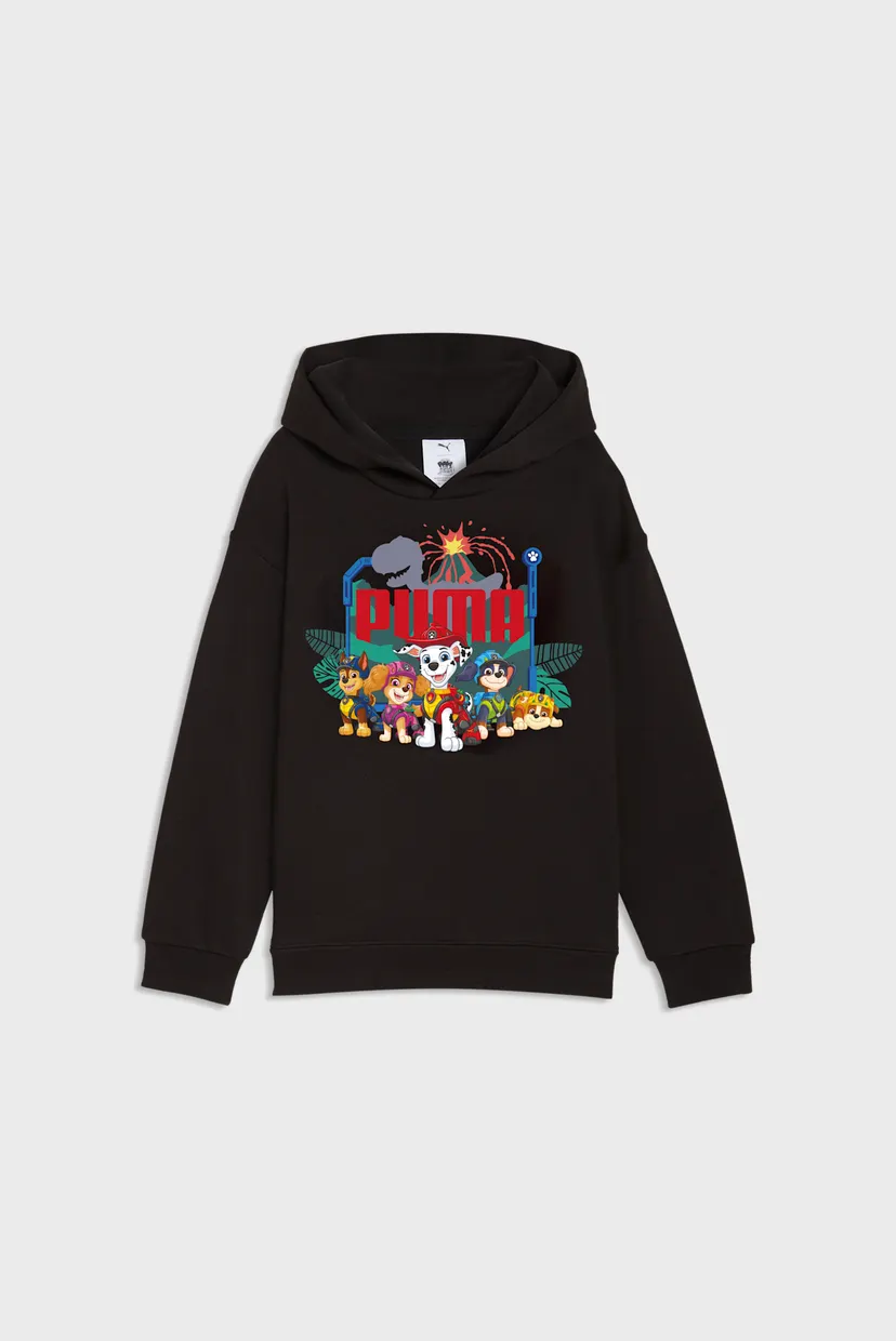Детское черное худи PUMA x PAW PATROL Graphic Hoodie Kids 4