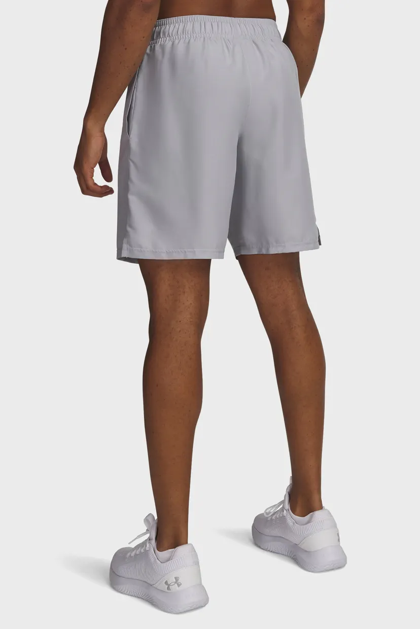 Мужские серые шорты UA Tech Woven Wordmark Short-GRY 3