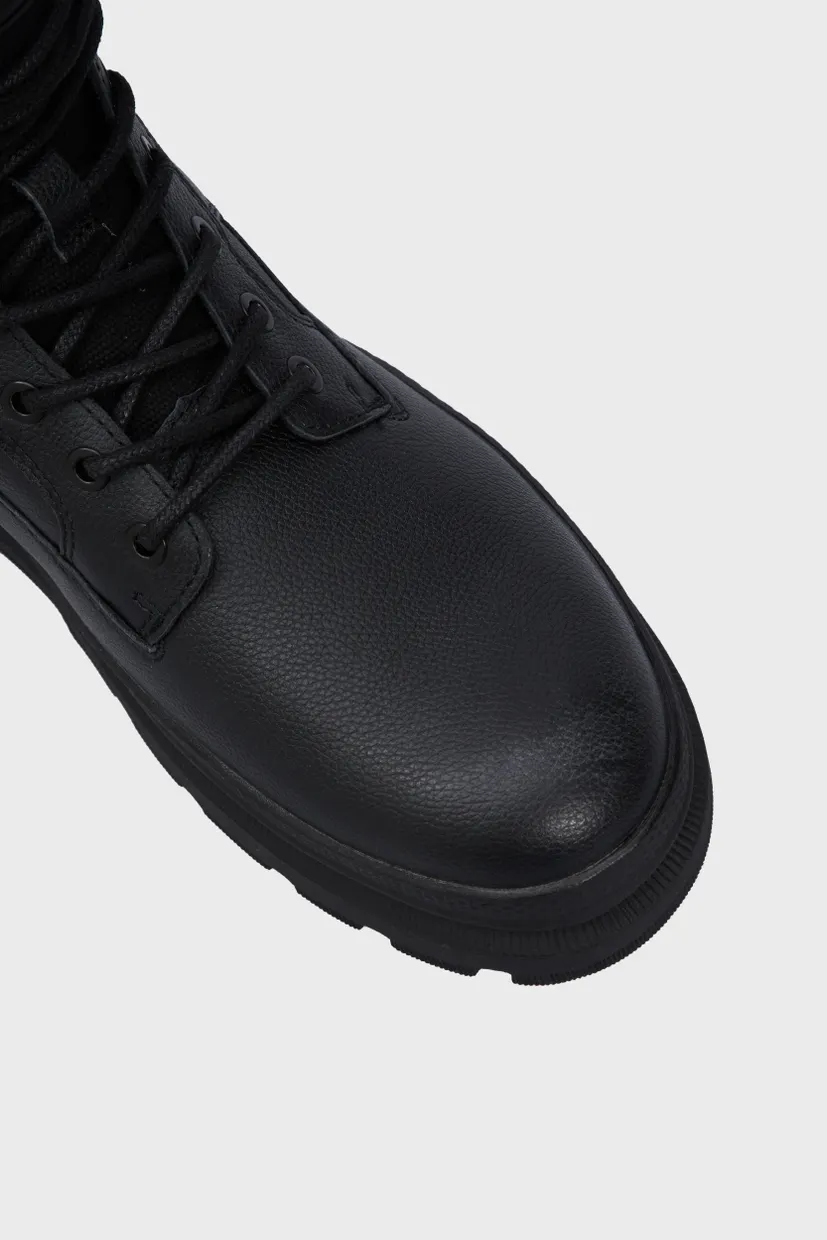 Мужские черные кожаные ботинки Arron Lace Mid M 5