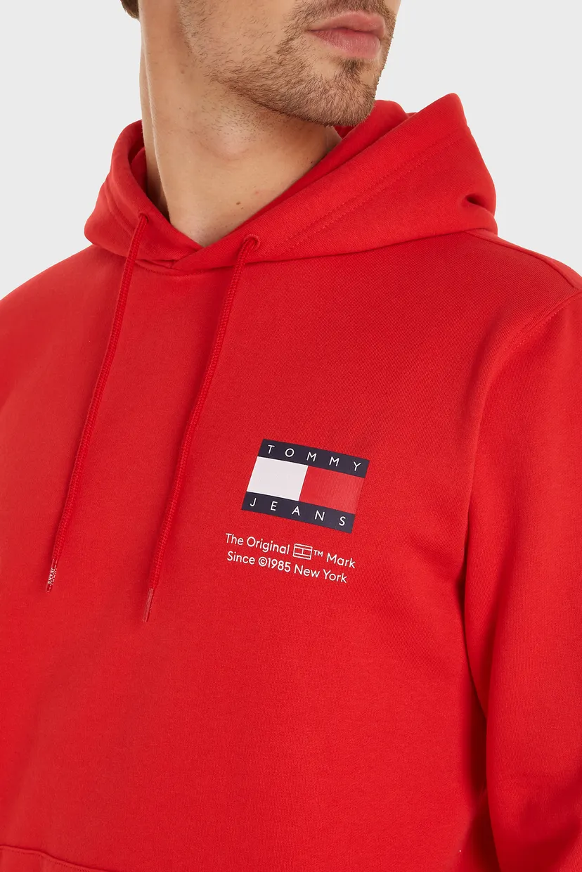 Мужское красное худи TJM REG ESSENTIAL FLAG 3