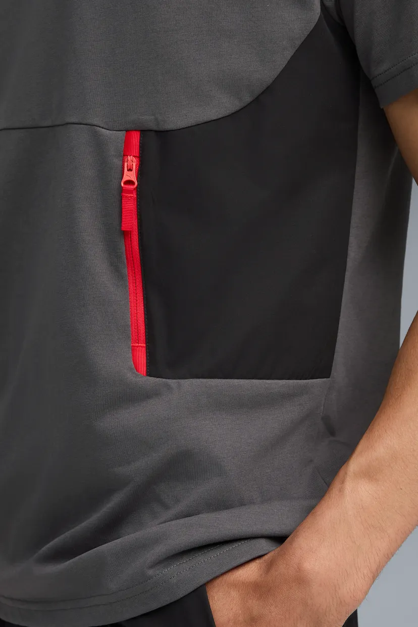 Мужская темно-серая футболка AC Milan PUMATECH Pocket Tee Men 5