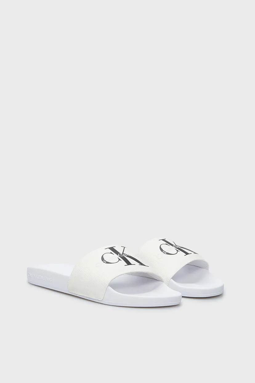 Жіночі білі слайдери SLIDE MONOGRAM CO 3