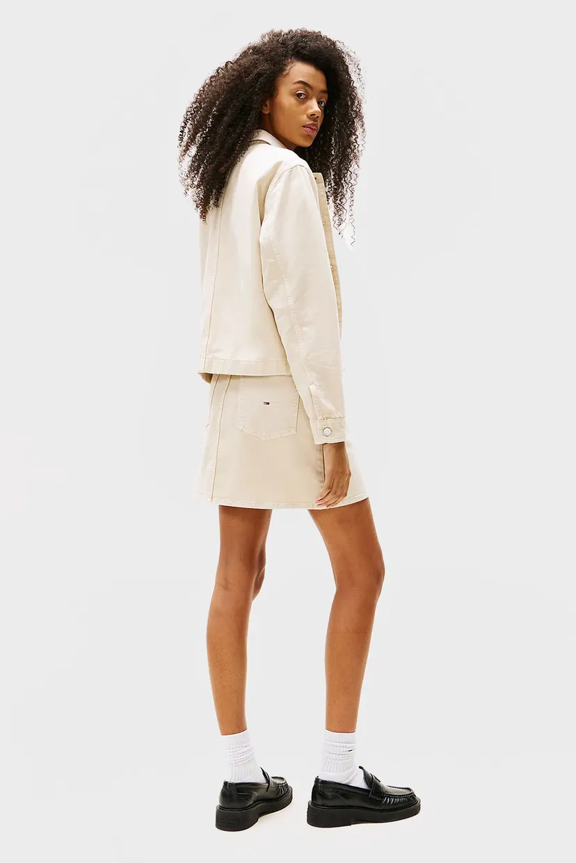 Жіноча бежева джинсова куртка TJW ESSENTIAL COTTON GMD JACKET 3