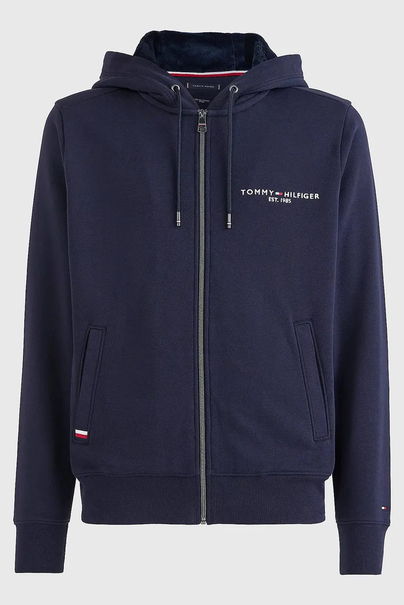 Чоловіче темно-синє худі TOMMY LOGO FUR LINED 6
