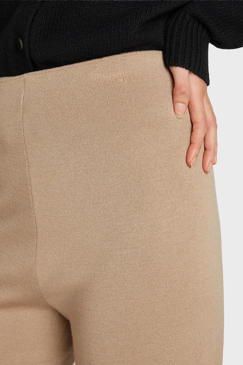 Женские бежевые шерстяные брюки DF WOOL BLEND STRAIGHT PANT 3