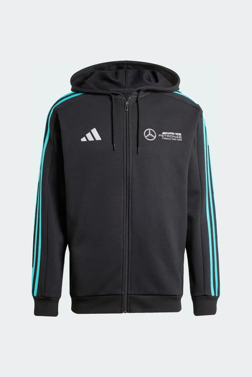 Мужское черное худи Mercedes - AMG Petronas Formula One Team DNA Full-Zip 6