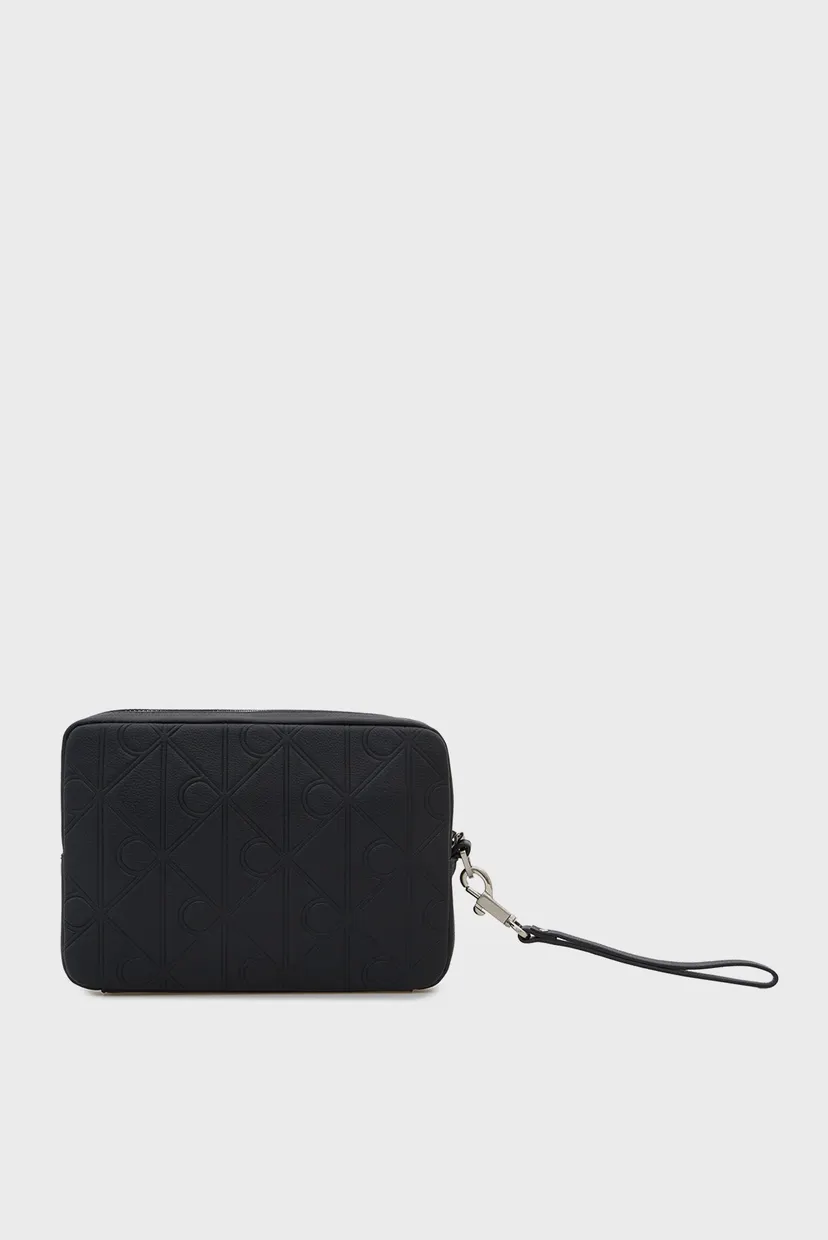 Чоловічий чорний шкіряний гаманець EMBLEM AOP COATED BILLFOLD 4