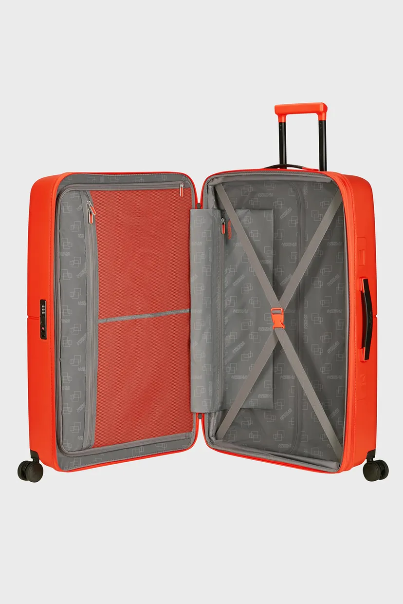 Оранжевый чемодан 77 см DASHPOP TANGERINE RED 6
