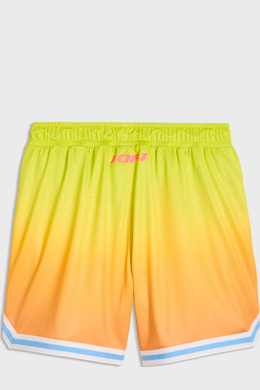 Мужские желтые шорты LaFrancé Heem Aerospace Mesh Relaxed Shorts Men 5
