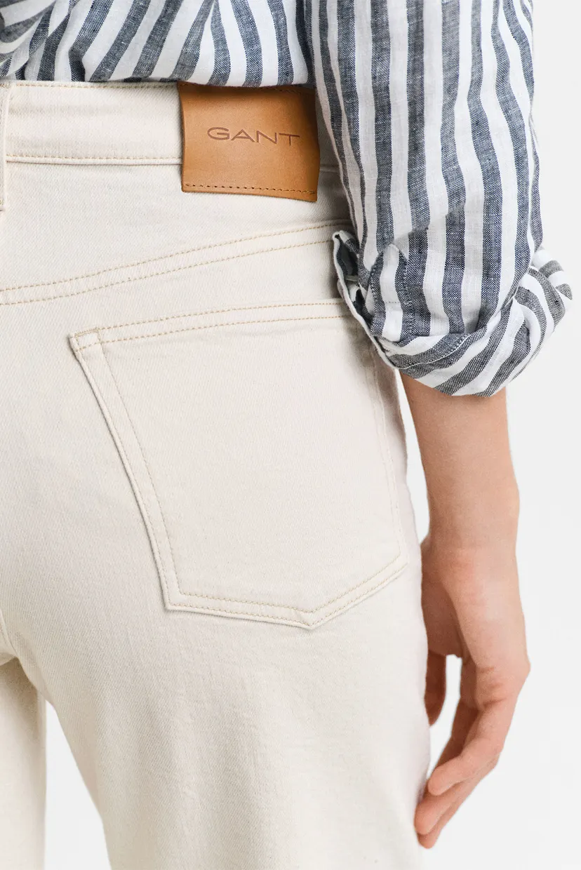 Жіночі білі джинси ECRU STRAIGHT LEG JEANS 5