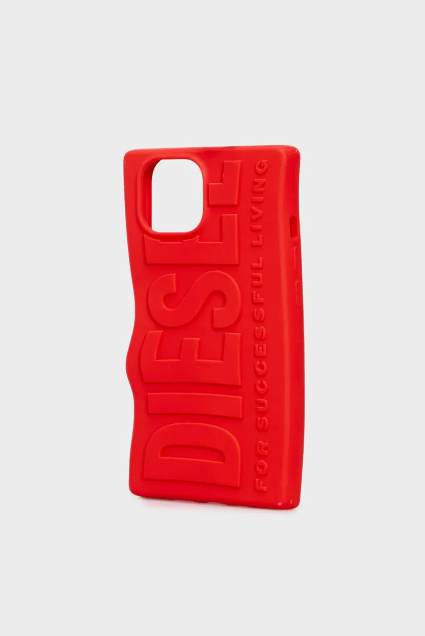 Червоний чохол для телефону Diesel Silicone Case iP 15 4