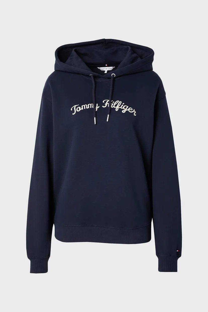 Жіноче темно-синє худі REG SCRIPT HILFIGER 5