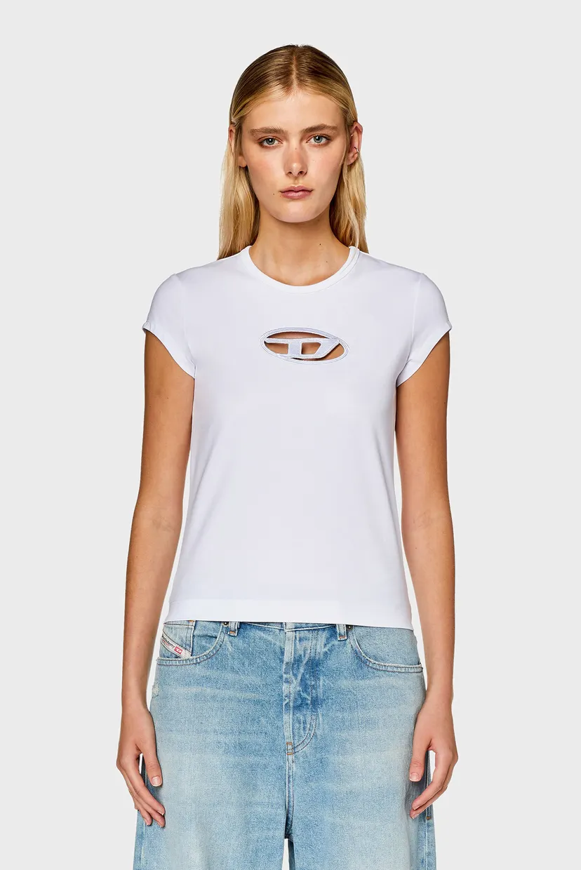 Женская белая футболка T-ANGIE Diesel A06268 0AFAA — MD-Fashion