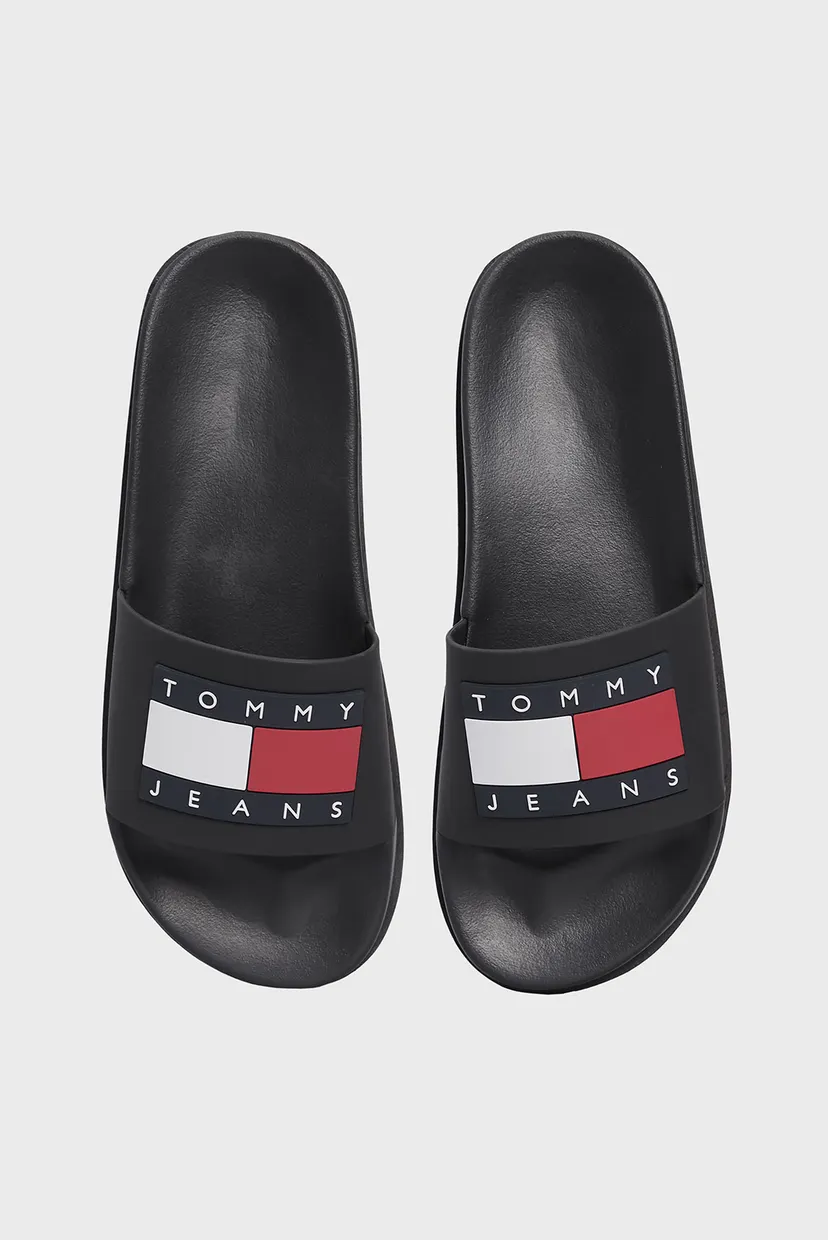 Женские черные слайдеры TJW ELEVATED FLATFORM SLIDE 4