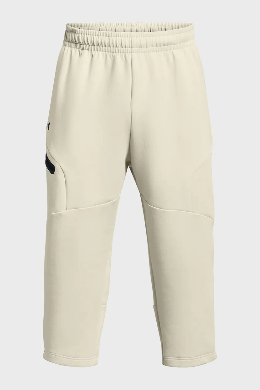 Мужские бежевые спортивные брюки Unstoppable Flc Baggy Crop 5