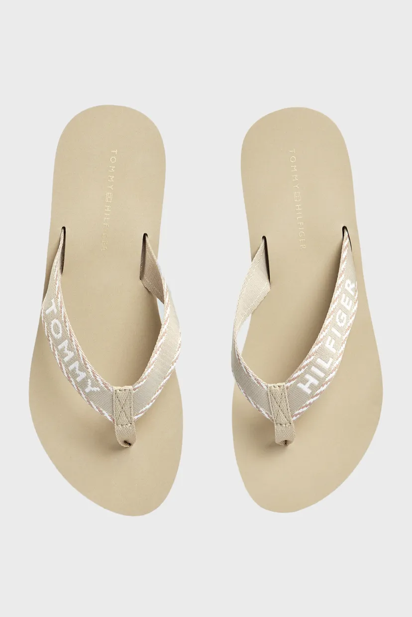 Женские бежевые вьетнамки TOMMY WEBBING SANDAL 4
