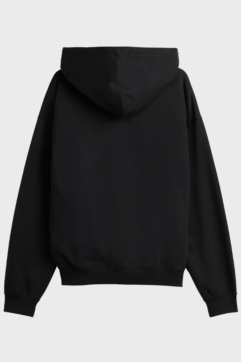 Черное худи Y-3 Brushed Terry (унисекс) 8
