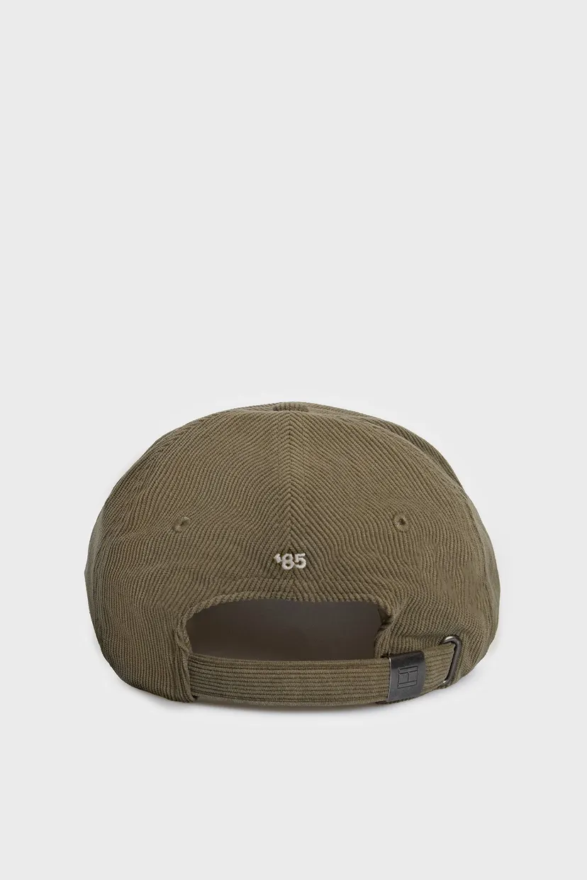 Чоловіча оливкова вельветова кепка TH FLAG CORDUROY SOFT 6 PANEL 3