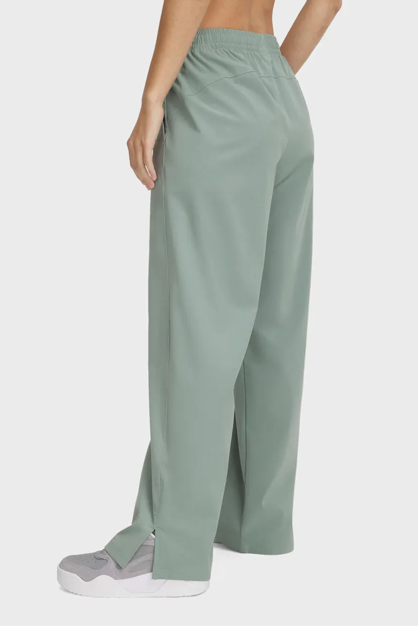 Жіночі м'ятні спортивні штани UA Rival Wide Leg Pant 3
