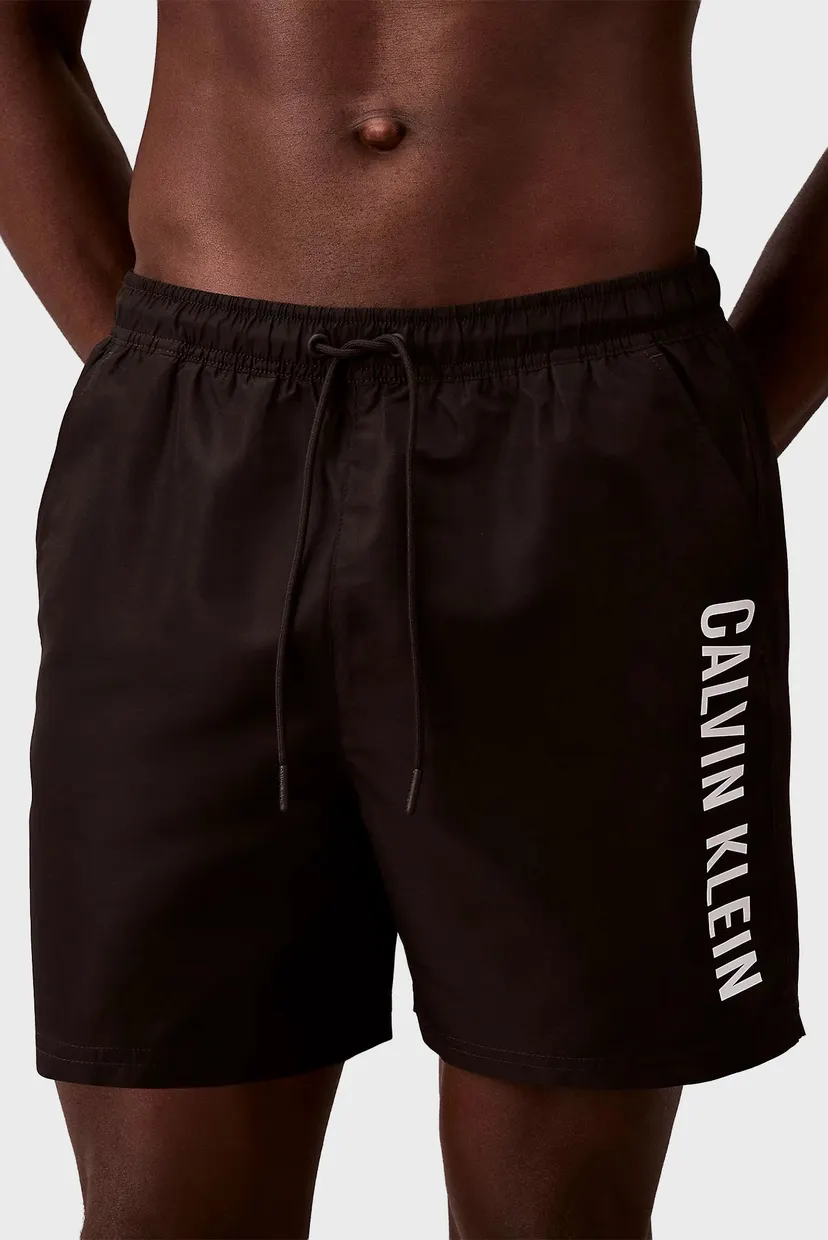 Мужские черные плавательные шорты MEDIUM DRAWSTRING 4
