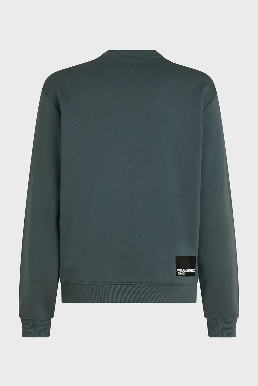 Чоловічий бірюзовий світшот KLJ REG ESSENTIAL LOGO SWEAT 6