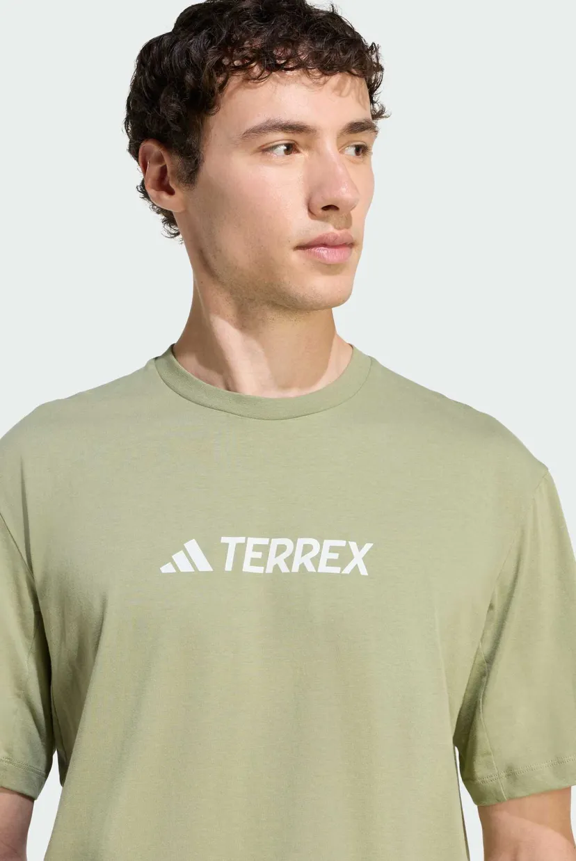 Чоловіча оливкова футболка Terrex Classic Logo 4