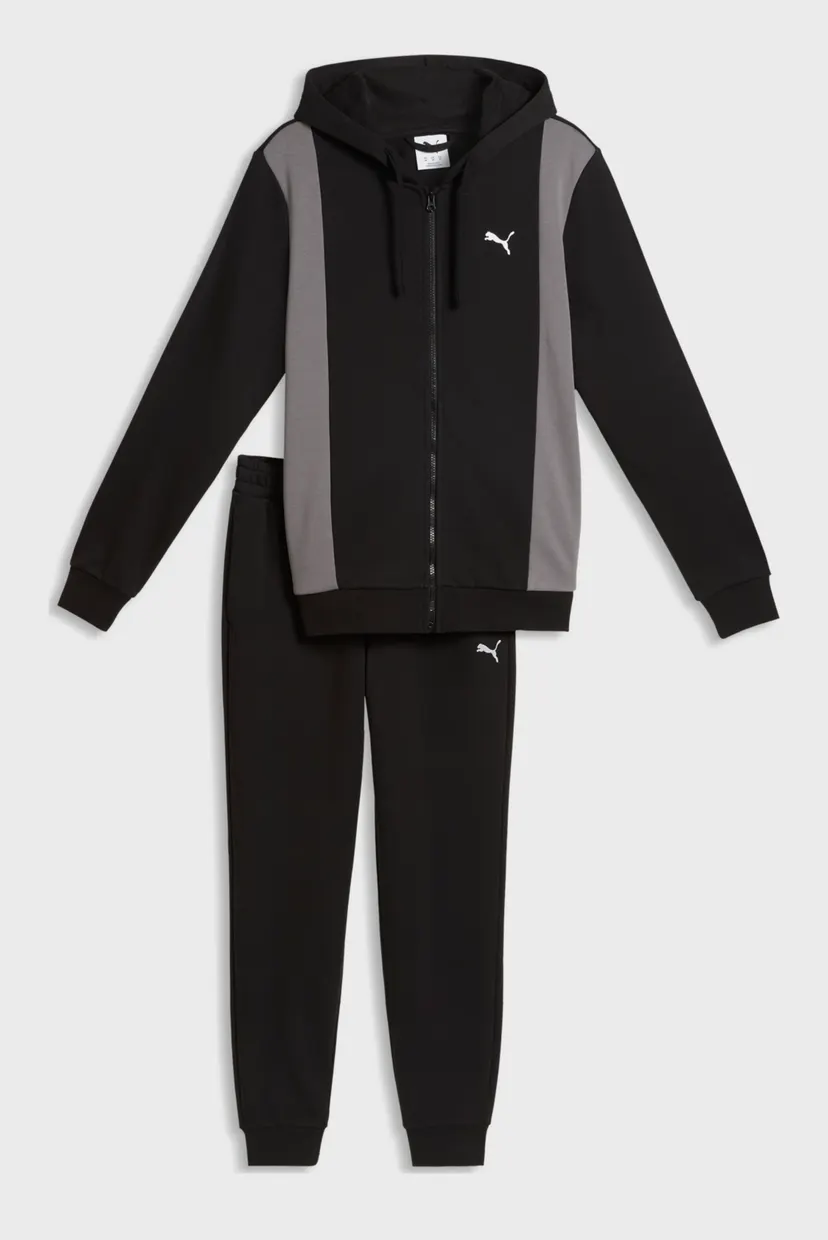 Чоловічий чорний спортивний костюм (худі, штани) Hooded Tracksuit Men 4