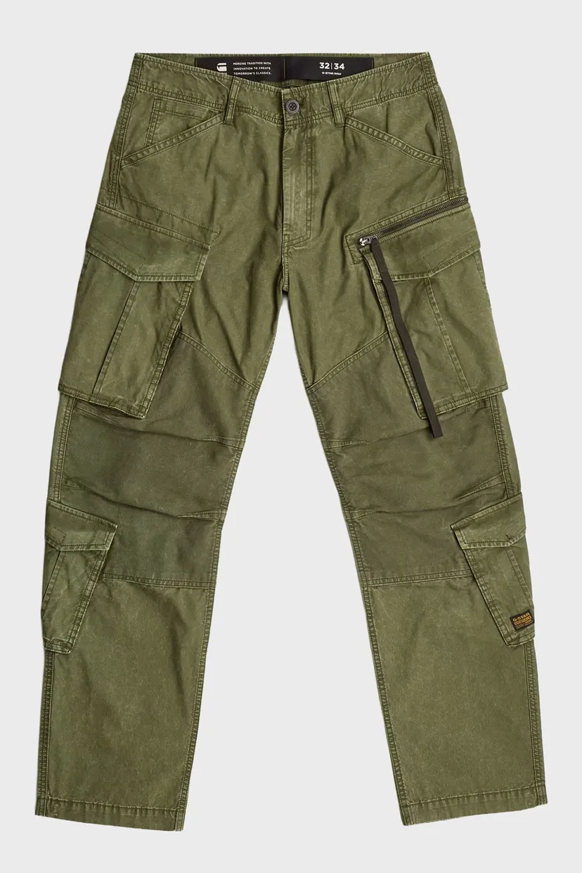 Мужские зеленые карго Rovic Zip 3D Loose 6