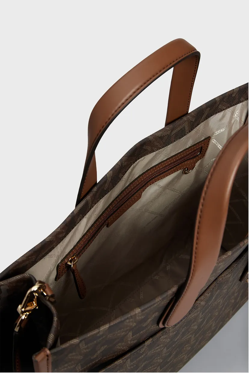 Женская коричневая сумка с узором GIGI LG GRAB TOTE 6