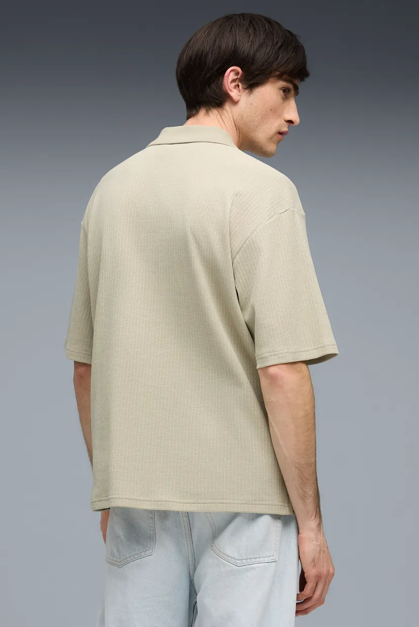 Чоловіче бежеве поло Wardrobe Essentials Boxy Polo Men 3
