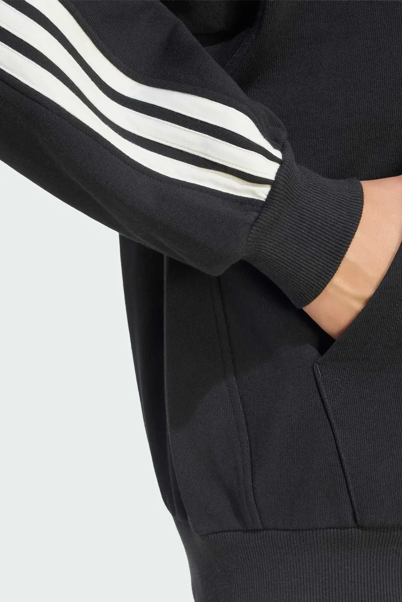 Мужское черное худи ADIDAS KIT 3-STRIPES FULL-ZIP 5