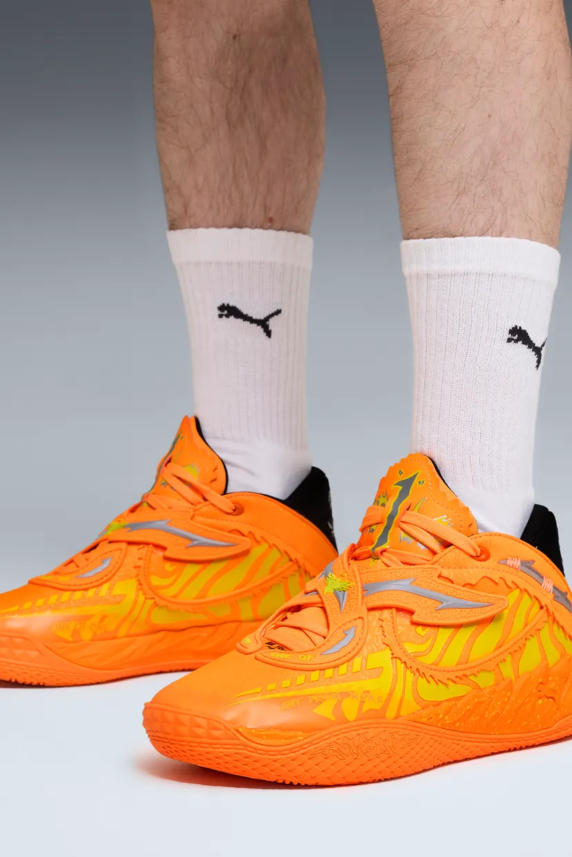 Помаранчеві кросівки PUMA x FAST & FURIOUS MB.05 LA Basketball Shoes Unisex 9