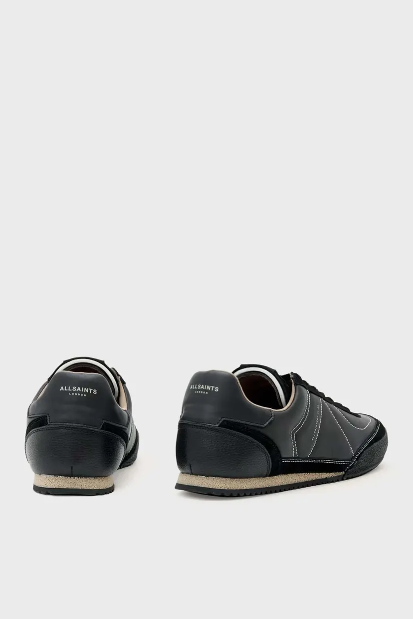 Мужские черные кожаные кроссовки HARRI LOW TOP 4
