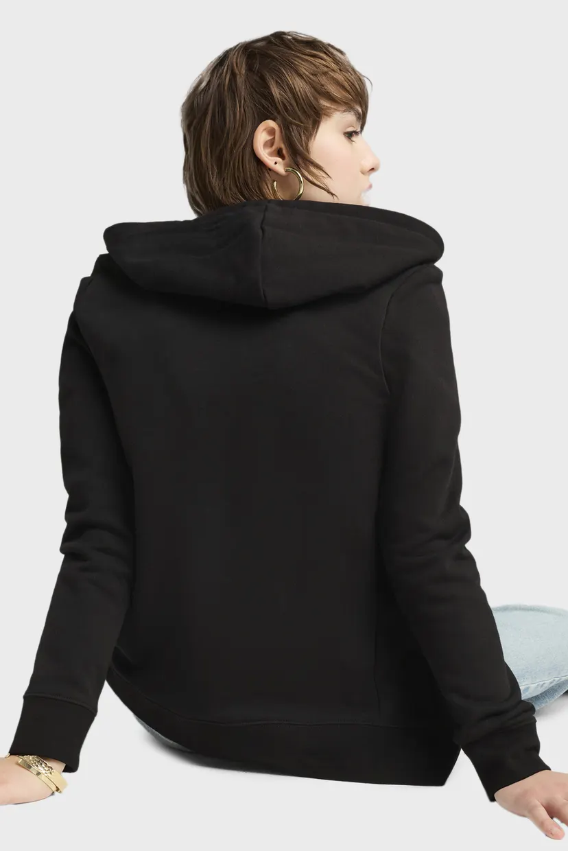 Жіноче чорне худі Essentials Full-Zip Hoodie Women 3