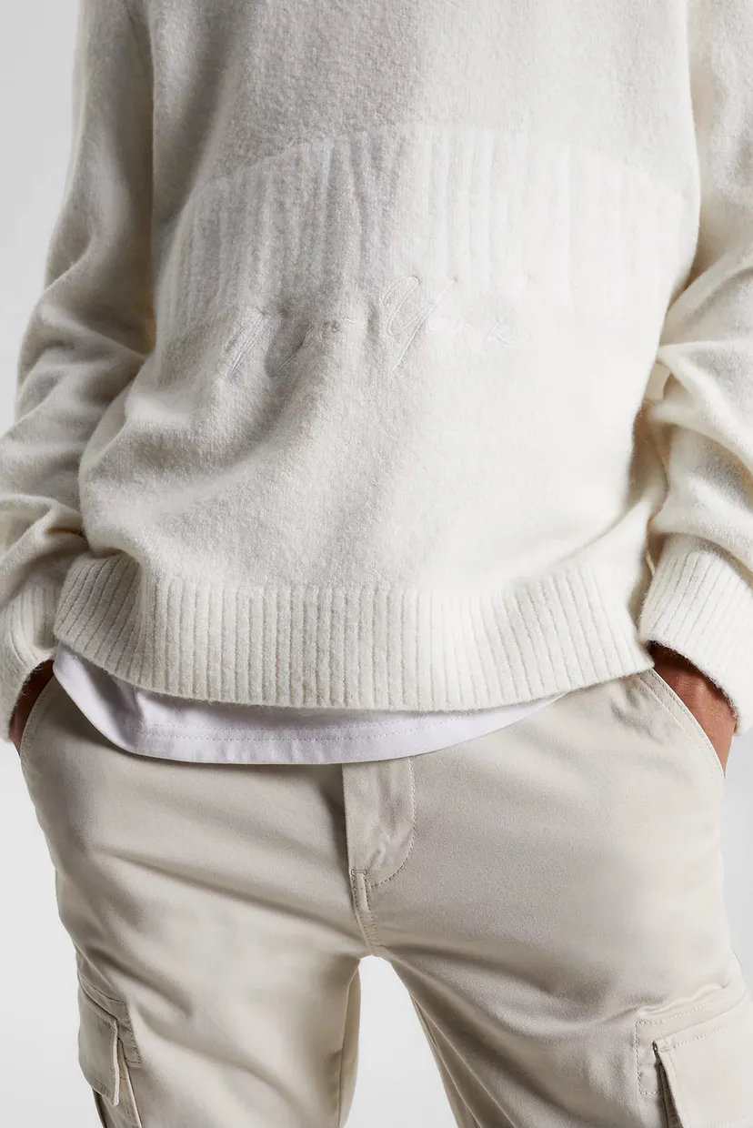 Чоловічий білий джемпер TJM RLX TONAL NY SWEATER 4