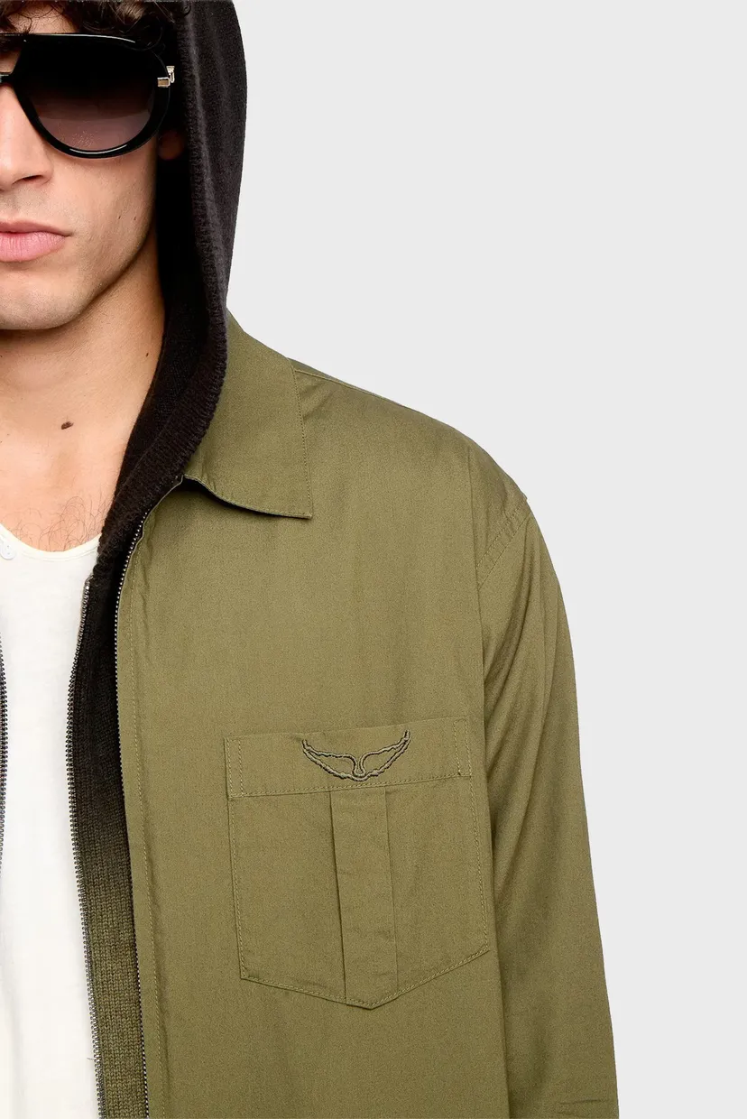 Чоловіча оливкова сорочка Suzy 4