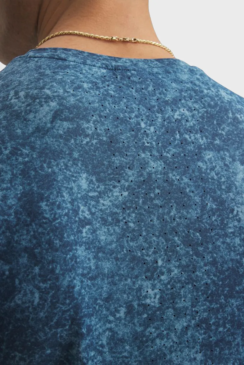 Мужская синяя футболка UA Velociti Pro Print SS 3