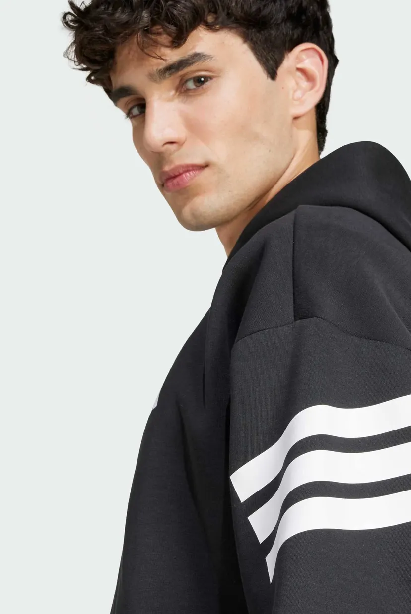 Чоловіче чорне худі 
Future Icons 3-Stripes 4