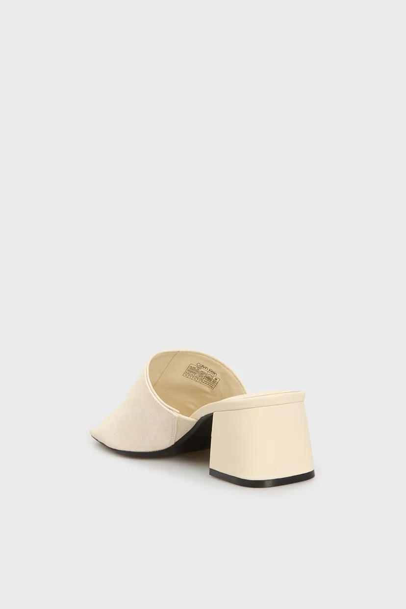 Жіночі білі мюлі HEEL SLIDE 50 - JACQ 5