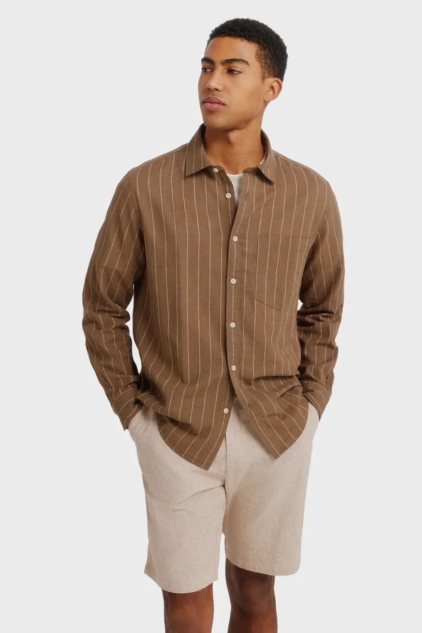 Мужские бежевые шорты dobby comfort fit 6