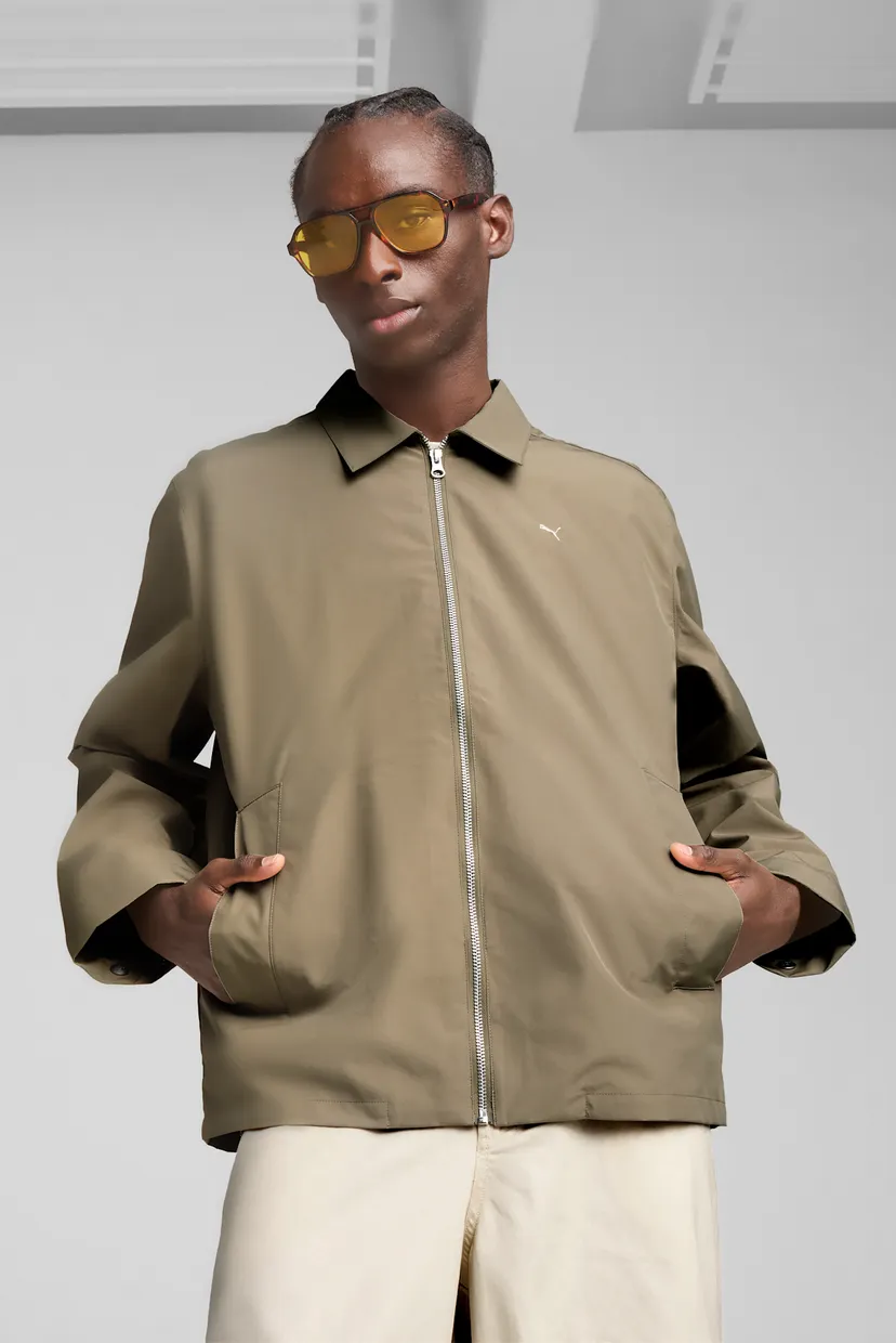Мужская оливковая верхняя рубашка MMQ 2-in-1 Jacket Men PUMA