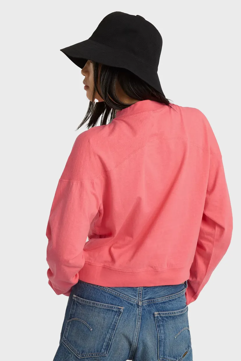 Жіночий рожевий світшот Constructed loose mock 3