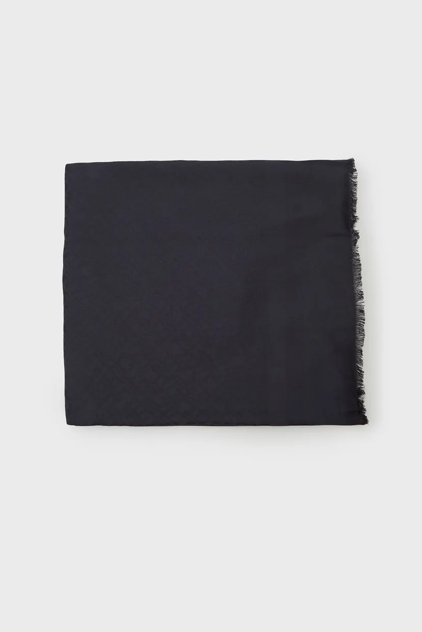 Жіночий темно-синій шарф з візерунком ELEVATED CHIC JACQUARD SCARF 3