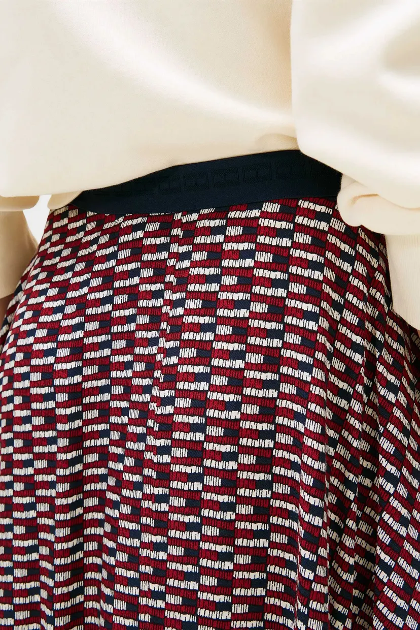 Жіноча спідниця з візерунком VIS TWILL A-LINE MIDI 4
