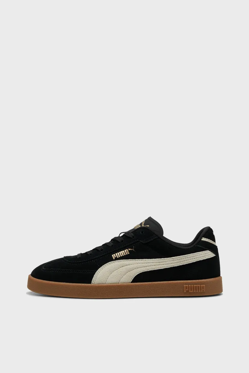 Черные замшевые сникерсы PUMA Club II Era Suede Sneakers Unisex 3