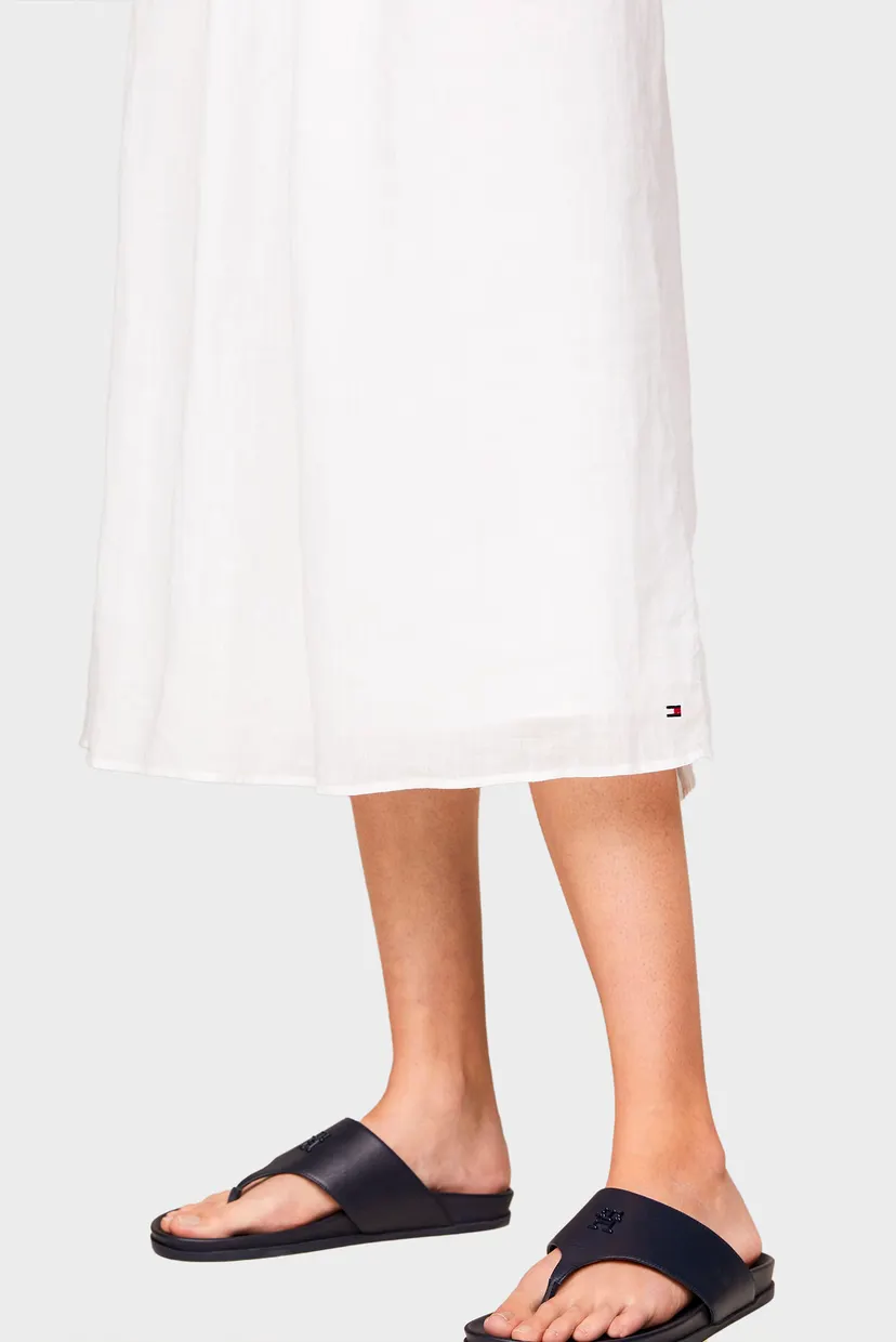 Жіночий білий сарафан LINEN MIDI SLIP 3