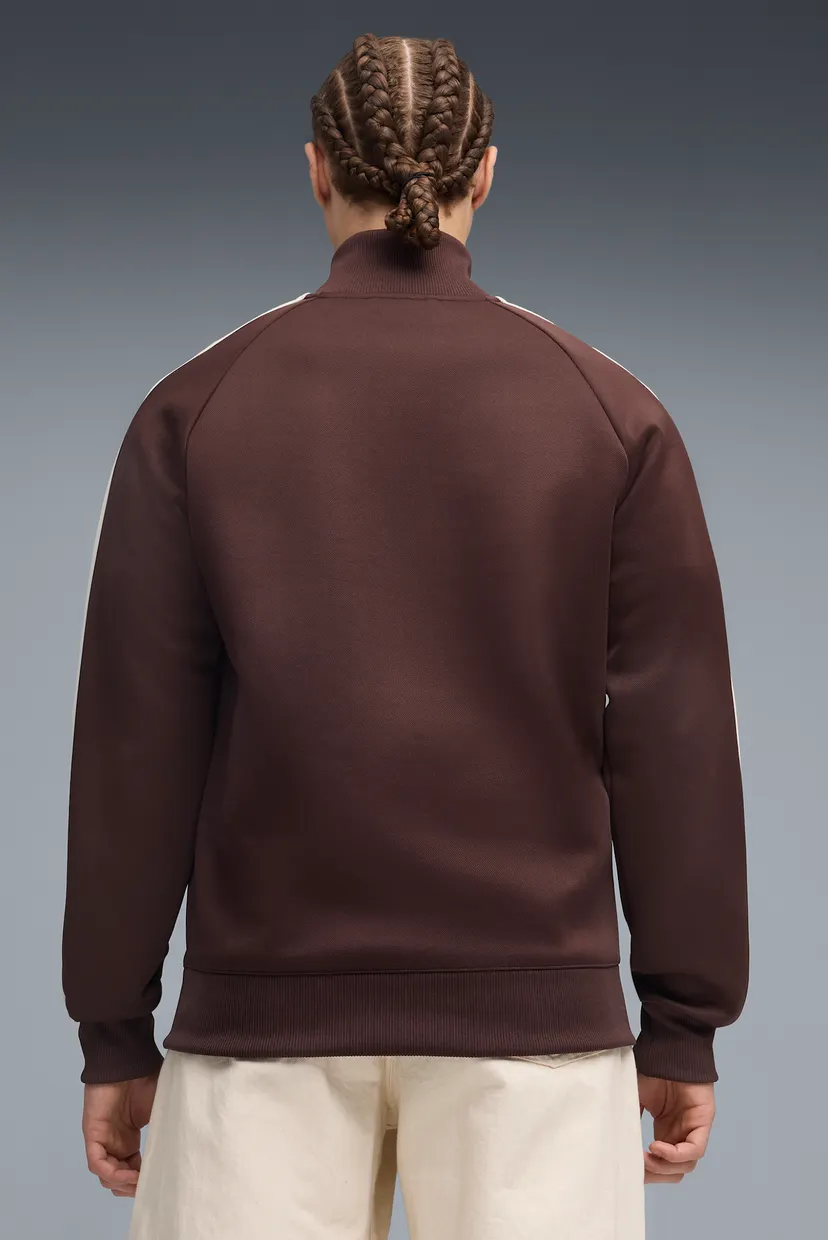 Мужская коричневая спортивная кофта T7 ALWAYS ON Track Jacket Men 3